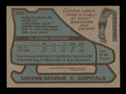 Dennis Maruk Autographed 1979-80 Topps Card #223 Washington Capitals SKU #251347