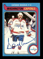 Dennis Maruk Autographed 1979-80 Topps Card #223 Washington Capitals SKU #251348