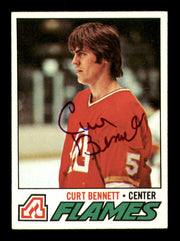 Curt Bennett Autographed 1977-78 Topps Card #97 Atlanta Flames SKU #251362