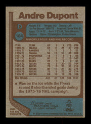 Andre Dupont Autographed 1977-78 Topps Card #164 Philadelphia Flyers SKU #251368