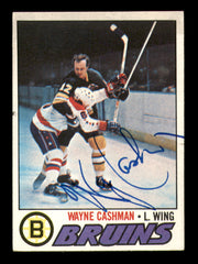 Wayne Cashman Autographed 1977-78 Topps Card #234 Boston Bruins SKU #251371