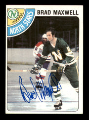 Brad Maxwell Autographed 1978-79 Topps Card #83 Minnesota North Stars SKU #251381