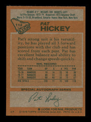 Pat Hickey Autographed 1978-79 Topps Card #112 New York Rangers SKU #251385