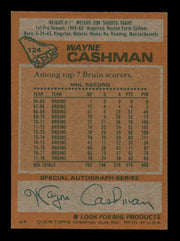 Wayne Cashman Autographed 1978-79 Topps Card #124 Boston Bruins SKU #251387