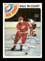 Dale McCourt Autographed 1978-79 Topps Card #132 Detroit Red Wings SKU #251389