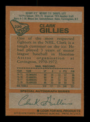 Clark Gillies Autographed 1978-79 Topps Card #220 New York Islanders SKU #251398