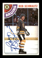 Bob Schmautz Autographed 1978-79 Topps Card #248 Boston Bruins SKU #251400