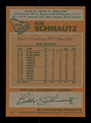 Bob Schmautz Autographed 1978-79 Topps Card #248 Boston Bruins SKU #251400