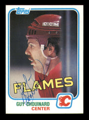 Guy Chouinard Autographed 1981-82 Topps Card #6 Calgary Flames SKU #251406