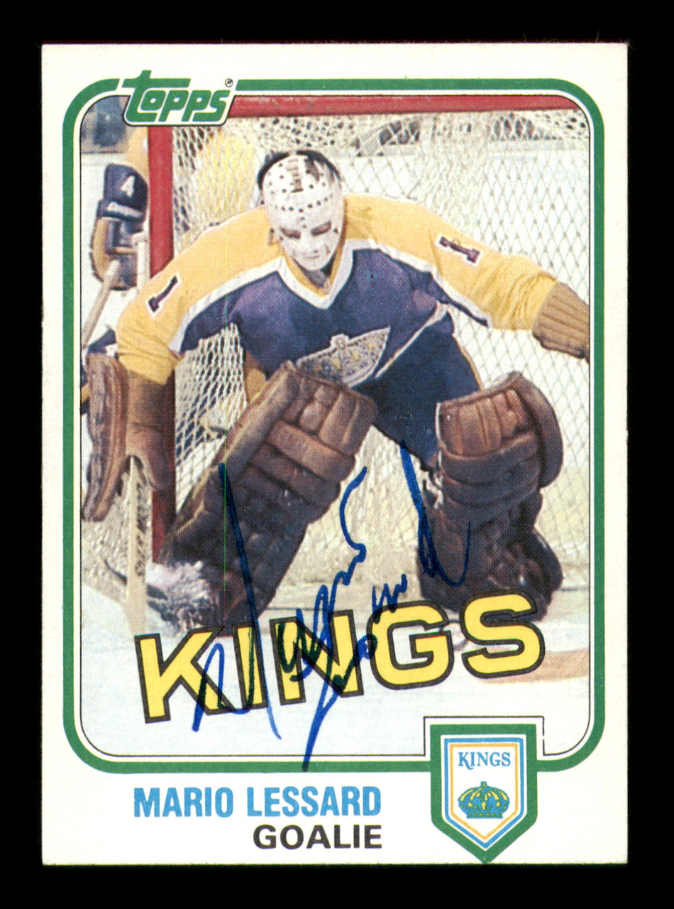 Mario Lessard Autographed 1981-82 Topps Card #98 Los Angeles Kings SKU #251419