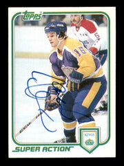 Marcel Dionne Autographed 1981-82 Topps Card #125 Los Angeles Kings SKU #251421