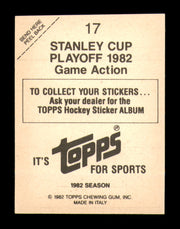 Wayne Merrick Autographed 1982-83 Topps Stickers Card #17 New York Islanders SKU #251433