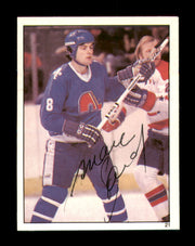 Marc Tardif Autographed 1982-83 Topps Stickers Card #21 Quebec Nordiques SKU #251435
