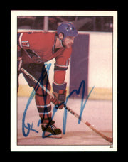 Rod Langway Autographed 1982-83 Topps Stickers Card #34 Montreal Canadiens SKU #251438