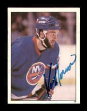 Ken Morrow Autographed 1982-83 Topps Stickers Card #58 New York Islanders SKU #251443