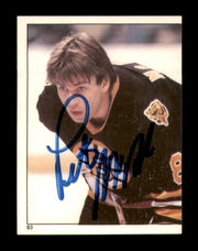 Peter McNab Autographed 1982-83 Topps Stickers Card #83 Boston Bruins SKU #251445