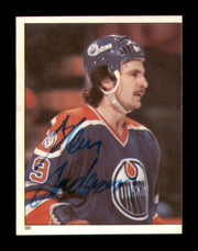 Glenn Anderson Autographed 1982-83 Topps Stickers Card #99 Edmonton Oilers SKU #251447