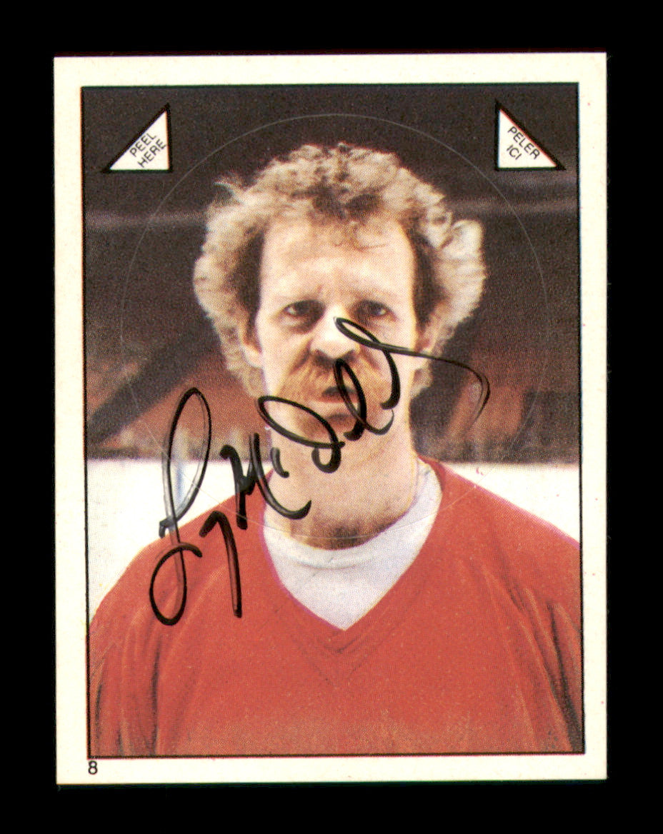 Lanny McDonald Autographed 1983-84 O-Pee-Chee Stickers Card #8 Calgary Flames SKU #251468