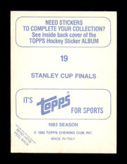 Jari Kurri Autographed 1983-84 Topps Stickers Card #19 Edmonton Oilers SKU #251472