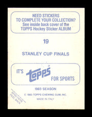 Jari Kurri Autographed 1983-84 Topps Stickers Card #19 Edmonton Oilers SKU #251473