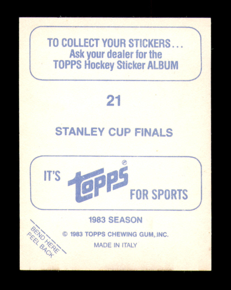 Jari Kurri Autographed 1983-84 Topps Stickers Card #21 Edmonton Oilers SKU #251475