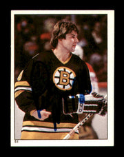 Peter McNab Autographed 1983-84 Topps Stickers Card #51 Boston Bruins SKU #251482