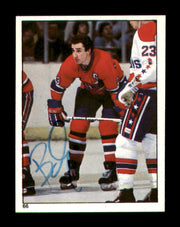 Bob Gainey Autographed 1983-84 Topps Stickers Card #66 Montreal Canadiens SKU #251487