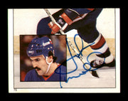 John Tonelli Autographed 1983-84 Topps Stickers Card #75 New York Islanders SKU #251493