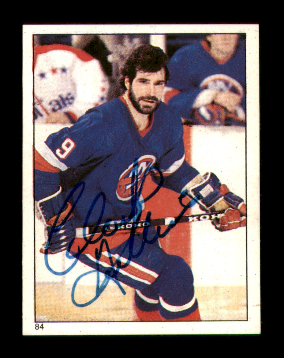 Clark Gillies Autographed 1983-84 Topps Stickers Card #84 New York Islanders SKU #251499