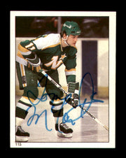 Tom McCarthy Autographed 1983-84 Topps Stickers Card #115 Minnesota North Stars SKU #251501
