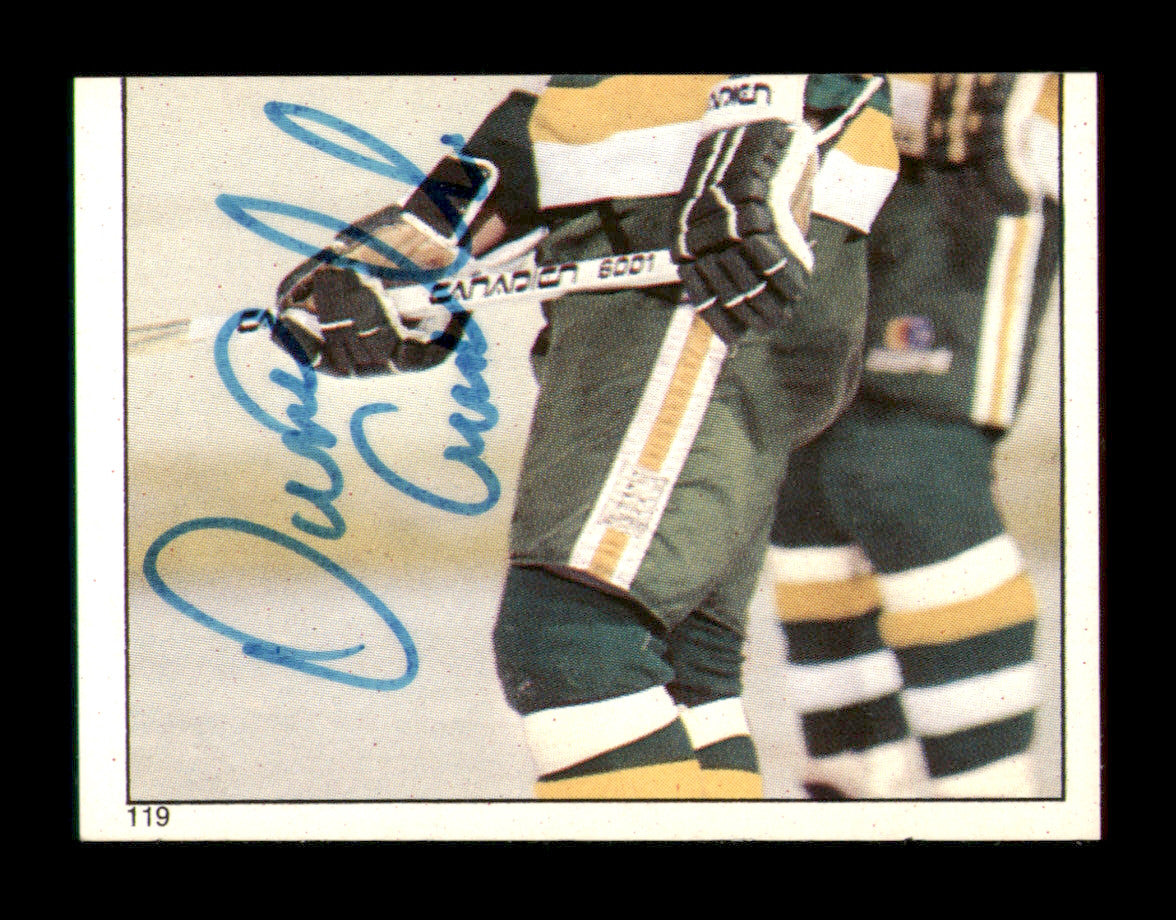 Dino Ciccarelli Autographed 1983-84 Topps Stickers Card #119 Minnesota North Stars SKU #251504