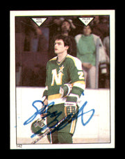 Brian Bellows Autographed 1983-84 O-Pee-Chee Stickers Card #142 Minnesota North Stars SKU #251511