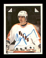 Marian Stastny Autographed 1983-84 O-Pee-Chee Stickers Card #168 Quebec Nordiques SKU #251523