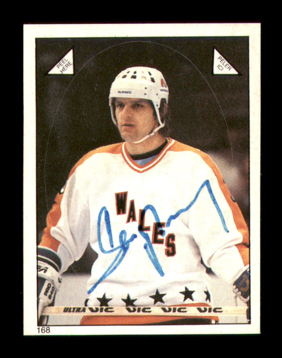 Marian Stastny Autographed 1983-84 O-Pee-Chee Stickers Card #168 Quebec Nordiques SKU #251523