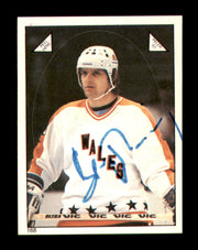 Marian Stastny Autographed 1983-84 O-Pee-Chee Stickers Card #168 Quebec Nordiques SKU #251525