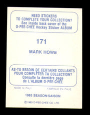 Mark Howe Autographed 1983-84 O-Pee-Chee Stickers Card #170 Philadelphia Flyers SKU #251528