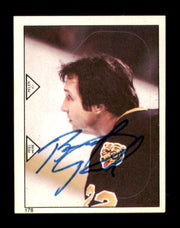 Brad Park Autographed 1983-84 O-Pee-Chee Stickers Card #178 Boston Bruins SKU #251532
