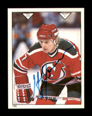 Jeff Larmer Autographed 1983-84 O-Pee-Chee Stickers Card #186 New Jersey Devils SKU #251537