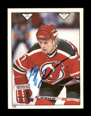 Jeff Larmer Autographed 1983-84 O-Pee-Chee Stickers Card #186 New Jersey Devils SKU #251538