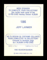 Jeff Larmer Autographed 1983-84 O-Pee-Chee Stickers Card #186 New Jersey Devils SKU #251540