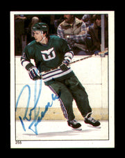 Ron Francis Autographed 1983-84 Topps Stickers Card #255 Hartford Whalers SKU #251566