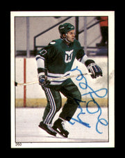 Ray Neufeld Autographed 1983-84 Topps Stickers Rookie Card #260 Hartford Whalers SKU #251571