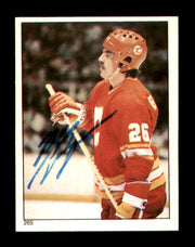 Mel Bridgman Autographed 1983-84 Topps Stickers Card #265 Calgary Flames SKU #251574
