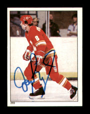 Doug Risebrough Autographed 1983-84 Topps Stickers Card #269 Calgary Flames SKU #251576
