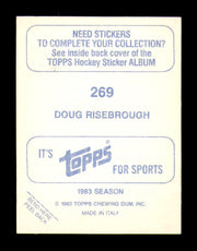 Doug Risebrough Autographed 1983-84 Topps Stickers Card #269 Calgary Flames SKU #251576