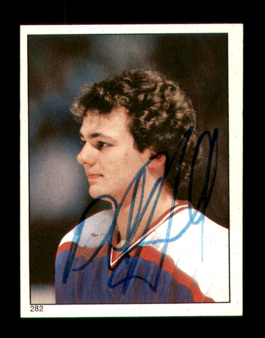 Dale Hawerchuk Autographed 1983-84 Topps Stickers Card #282 Winnipeg Jets SKU #251583