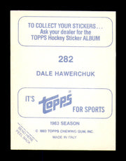 Dale Hawerchuk Autographed 1983-84 Topps Stickers Card #282 Winnipeg Jets SKU #251583