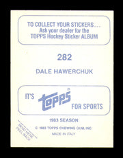 Dale Hawerchuk Autographed 1983-84 Topps Stickers Card #282 Winnipeg Jets SKU #251584