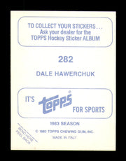 Dale Hawerchuk Autographed 1983-84 Topps Stickers Card #282 Winnipeg Jets SKU #251585