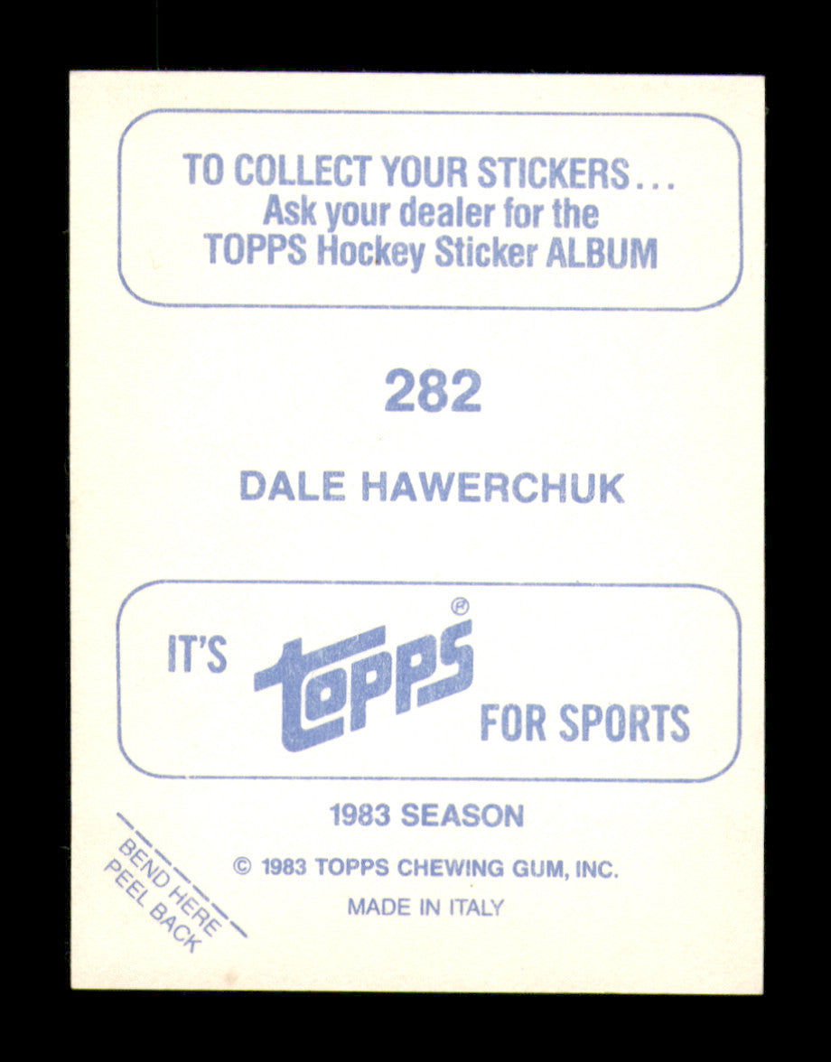 Dale Hawerchuk Autographed 1983-84 Topps Stickers Card #282 Winnipeg Jets SKU #251585